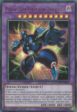 Phantasm Emperor Trilojig (DUOV-EN039) - Ultra Rare - 1st Edition - Duel Overload