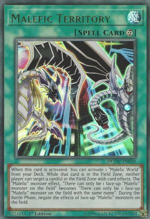 Malefic Territory (DUOV-EN049) - Ultra Rare - Duel Overload