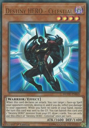 Destiny HERO - Celestial (DUOV-EN069) - Ultra Rare - 1st Edition - Duel Overload