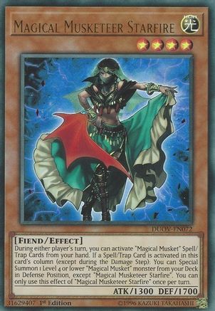 Magical Musketeer Starfire (DUOV-EN072) - Ultra Rare - 1st Edition - Duel Overload