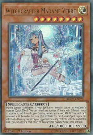 Witchcrafter Madame Verre (DUOV-EN073) - Ultra Rare - 1st Edition - Duel Overload