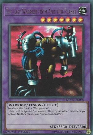 The Last Warrior from Another Planet (DUOV-EN076) - Ultra Rare - 1st Edition - Duel Overload