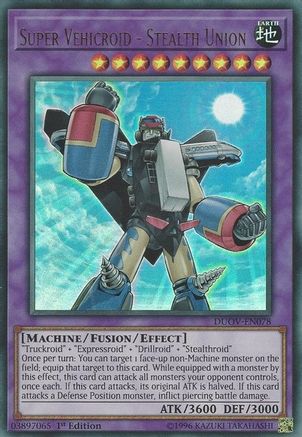 Super Vehicroid - Stealth Union (DUOV-EN078) - Ultra Rare - 1st Edition - Duel Overload