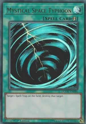 Mystical Space Typhoon (DUOV-EN086) - Ultra Rare - 1st Edition - Duel Overload