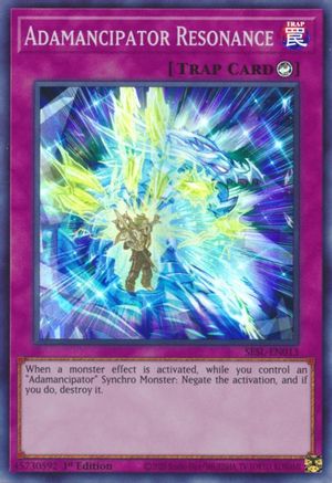 Adamancipator Resonance (SESL-EN013) - Super Rare - 1st Edition - Secret Slayers