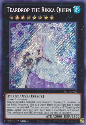 Teardrop the Rikka Queen (SESL-EN022) - Secret Rare - 1st Edition - Secret Slayers