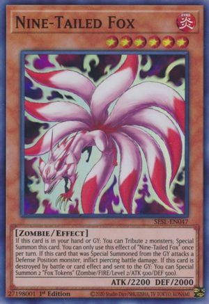 Nine-Tailed Fox (SESL-EN047) - Super Rare - 1st Edition - Secret Slayers