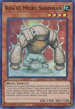 Koa'ki Meiru Sandman (SESL-EN049) - Super Rare - 1st Edition - Secret Slayers