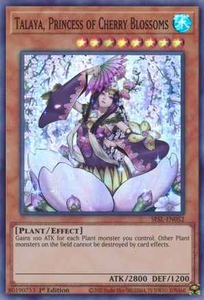 Talaya, Princess of Cherry Blossoms (SESL-EN052) - Super Rare - 1st Edition - Secret Slayers