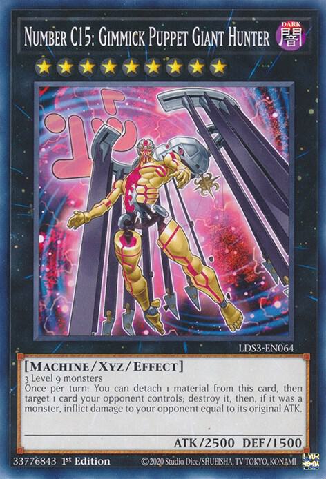 Number C15 Gimmick Puppet Giant Hunter LDS3-EN064 (Legendary Duelists: Season 3)  - 1st Edition