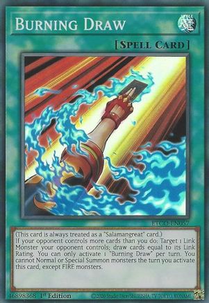 Burning Draw (ETCO-EN057) - Super Rare - 1st Edition - Eternity Code