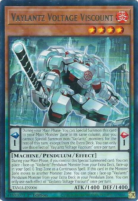 Vaylantz Voltage Viscount TAMA-EN006 (Tactical Masters)  - 1st Edition