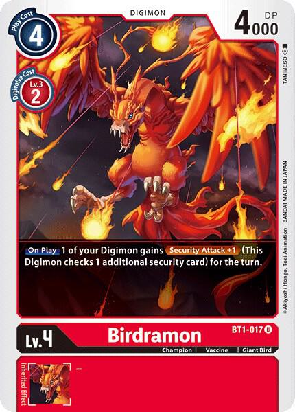 Birdramon BT1 017 BT1-017 U (Release Special Booster 1.0) 