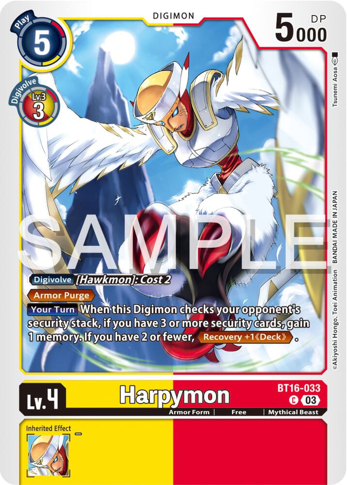 Harpymon BT16-033 C (Beginning Observer) 