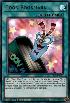 Toon Bookmark (TOCH-EN003) - Ultra Rare - Toon Chaos