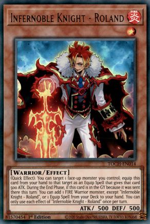 Infernoble Knight - Roland (TOCH-EN014) - Ultra Rare - Unlimited - Toon Chaos