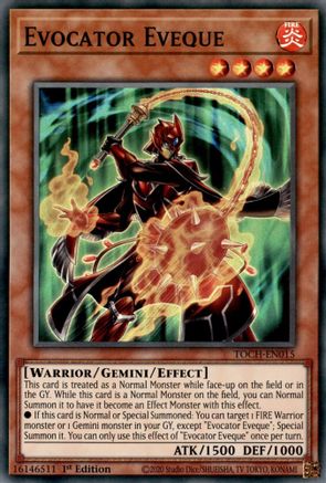 Evocator Eveque (TOCH-EN015) - Super Rare - Toon Chaos