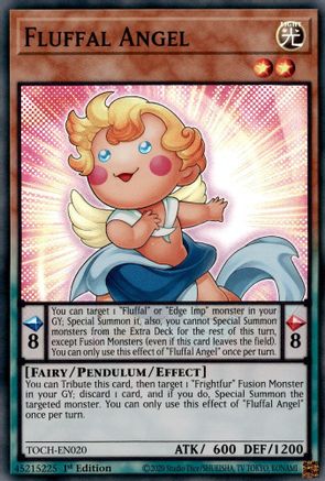 Fluffal Angel (TOCH-EN020) - Super Rare - Toon Chaos