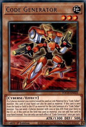 Code Generator (TOCH-EN022) - Rare - Toon Chaos
