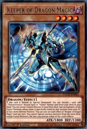 Keeper of Dragon Magic (TOCH-EN041) - Rare - Unlimited - Toon Chaos