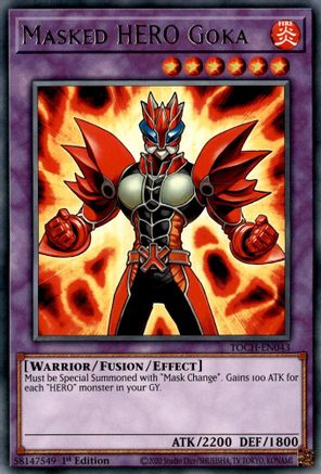 Masked HERO Goka (TOCH-EN043) - Rare - Toon Chaos