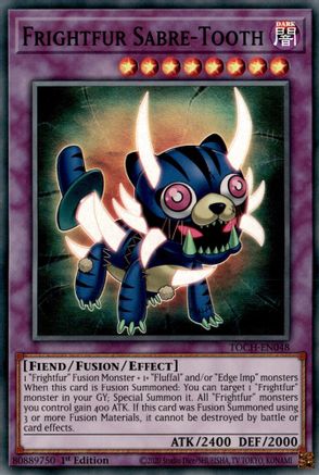 Frightfur Sabre-Tooth (TOCH-EN048) - Super Rare - Toon Chaos