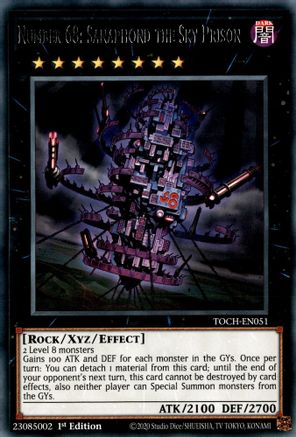 Number 68: Sanaphond the Sky Prison (TOCH-EN051) - Rare - Toon Chaos