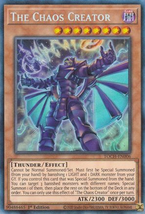 The Chaos Creator (CR) (TOCH-EN006) - Collector's Rare - Toon Chaos