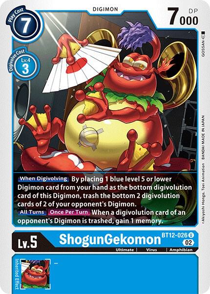 ShogunGekomon BT12-026 U (Across Time) 
