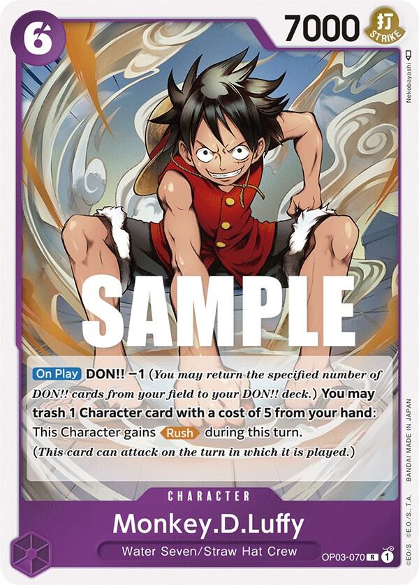 Monkey.D.Luffy OP03-070 (Pillars of Strength)  - Foil