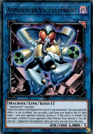 Appliancer Vacculephant (BLAR-EN040) - Ultra Rare - 1st Edition - Battles of Legend: Armageddon