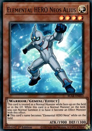 Elemental HERO Neos Alius (BLAR-EN053) - Ultra Rare - 1st Edition - Battles of Legend: Armageddon