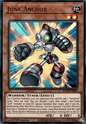 Junk Anchor (BLAR-EN065) - Ultra Rare - 1st Edition - Battles of Legend: Armageddon