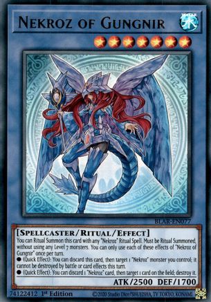 Nekroz of Gungnir (BLAR-EN077) - Ultra Rare - 1st Edition - Battles of Legend: Armageddon