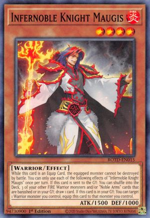 Infernoble Knight Maugis (ROTD-EN015) - Common - 1st Edition - Rise of the Duelist