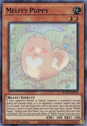 Melffy Puppy (ROTD-EN019) - Super Rare - 1st Edition - Rise of the Duelist