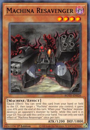 Machina Resavenger (ROTD-EN026) - Common - 1st Edition - Rise of the Duelist