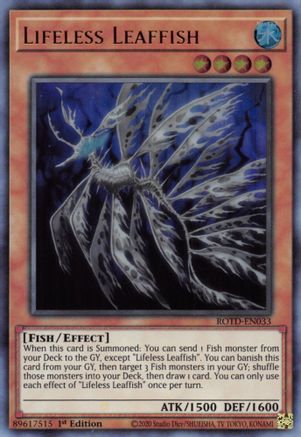 Lifeless Leaffish (ROTD-EN033) - Ultra Rare - 1st Edition - Rise of the Duelist
