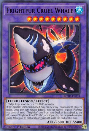 Frightfur Cruel Whale (ROTD-EN039) - Common - 1st Edition - Rise of the Duelist