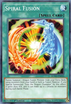 Spiral Fusion (ROTD-EN050) - Common - 1st Edition - Rise of the Duelist