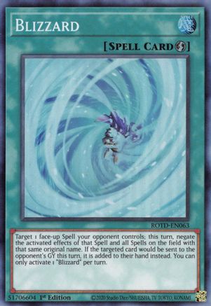 Blizzard (ROTD-EN063) - Super Rare - 1st Edition - Rise of the Duelist