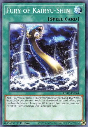 Fury of Kairyu-Shin (ROTD-EN064) - Common - Rise of the Duelist