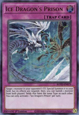 Ice Dragon's Prison (ROTD-EN079) - Ultra Rare - 1st Edition - Rise of the Duelist