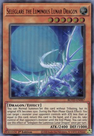 Seleglare the Luminous Lunar Dragon (ROTD-EN087) - Ultra Rare - 1st Edition - Rise of the Duelist