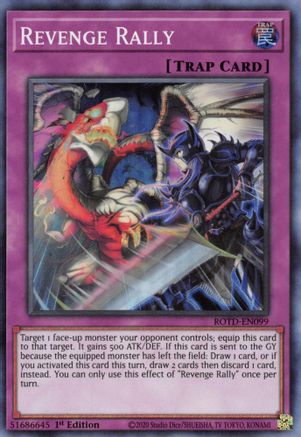 Revenge Rally (ROTD-EN099) - Super Rare - 1st Edition - Rise of the Duelist