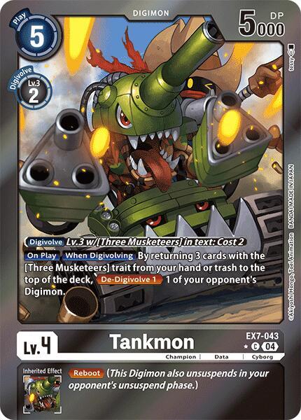 Tankmon Foil EX7-043 C (Digimon LIBERATOR)  - Foil