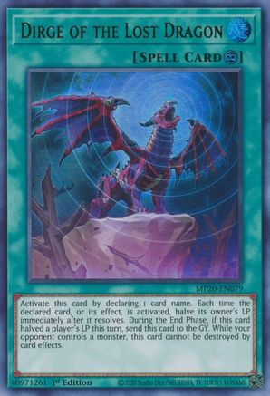 Dirge of the Lost Dragon (MP20-EN079) - Ultra Rare - 2020 Tin of Lost Memories