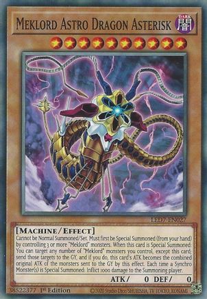 Meklord Astro Dragon Asterisk (LED7-EN027) - Common - Unlimited - Legendary Duelists: Rage of Ra