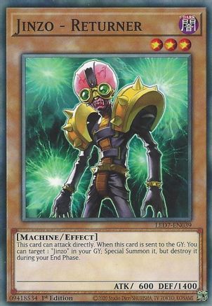 Jinzo - Returner (LED7-EN039) - Common - Legendary Duelists: Rage of Ra