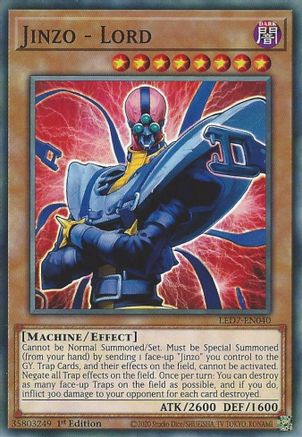 Jinzo - Lord (LED7-EN040) - Common - Legendary Duelists: Rage of Ra